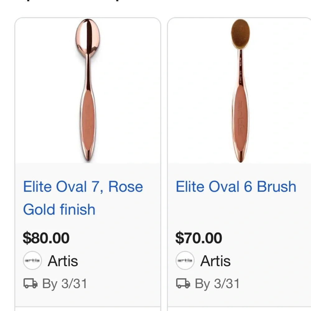 Artis Elite Oval 7 Makeup Brush - Rose Gold Edition